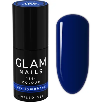 Přípravek na nehty Glam Nails Hybridní lak 186 Sky Symphony 6 ml