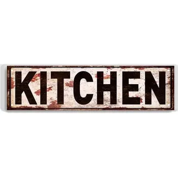 Obraz Plechová cedule Kitchen