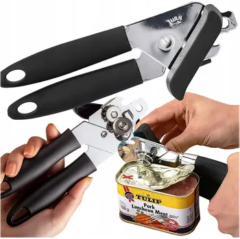 Otvírák OTVÍRÁK NA KONZERVY PEVNÝ ODOLNÝ RUČNÍ KOVOVÝ OCELOVÝ