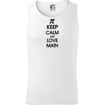 Keep calm and love math - Tílko pánské Core - L ( Bílá )