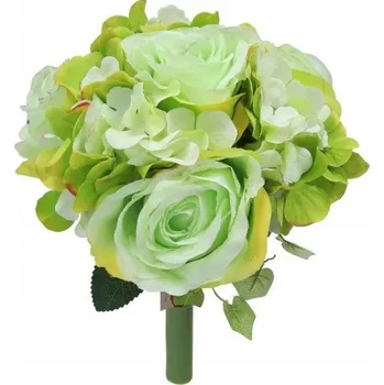 umělá květina Kytice Růží s Držátkem Zelená Krásná