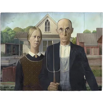 prostírání Prostírání na stůl Americká gotika Grant Wood