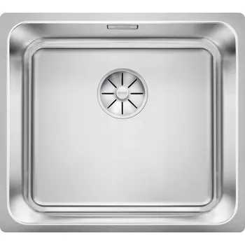 Granitový dřez Jednokomorový dřez Blanco Solis ocel šedý