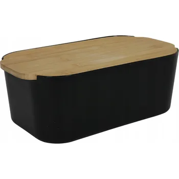 chlebník Chlebník jednodílný Hit Trading černý dřevěný
