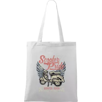 Scooter Pride - Taška bavlněná - 42 x 38 cm ( Bílá )