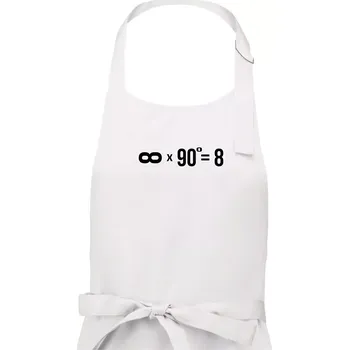Kuchyňská zástěra Nekonečno matematika - Dámská zástěra na vaření - Univerzální velikost ( Bílá )