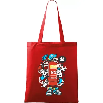 Nákupní taška Hasičňák - Taška bavlněná - 42 x 38 cm ( Červená )