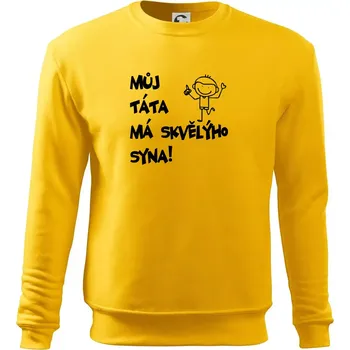 Pánská mikina Můj táta má skvělýho syna - Mikina Essential pánská - XL ( Žlutá )