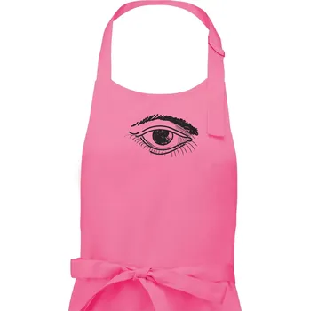 Kuchyňská zástěra Párovy motiv - oko vykulené - Dámská zástěra na vaření - Univerzální velikost ( Růžová )