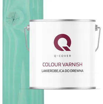 barva a nátěr na dřevo Lazura s barevným efektem Q-COVER 5 l modrá, zelená, saténový lesk