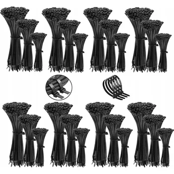 Stahovací páska Stahovací pásky, černé stahovací pásky 3,6 mm, 2400 ks