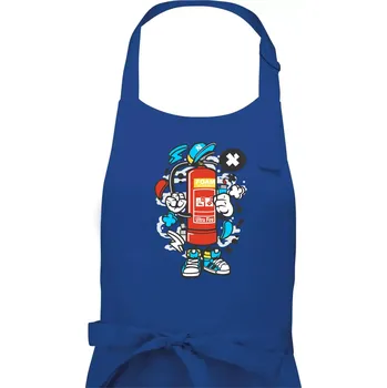 Kuchyňská zástěra Hasičňák - Dámská zástěra na vaření - Univerzální velikost ( Královská modrá )