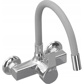 Vodovodní baterie Kuchyňská baterie nástěnná Granitan Flex nástěnná stříbrná, šedá