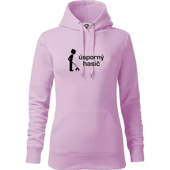 Dámská mikina Úsporný hasič - Mikina dámská Cape s kapucí - S ( Orchid )