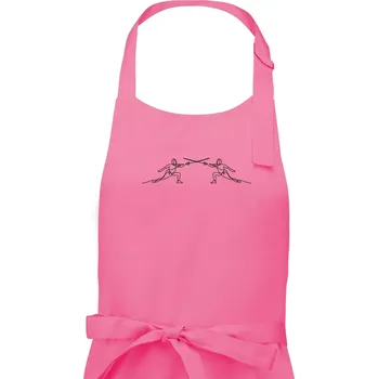 Kuchyňská zástěra Šermířský souboj - Dámská zástěra na vaření - Univerzální velikost ( Růžová )