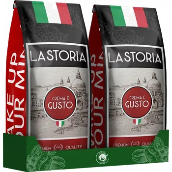 Káva zrnková Arabica Blue Orca Coffee LA STORIA Crema e Gusto 2000 g