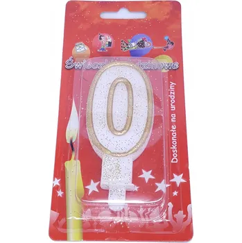 Dortová svíčka Id_940 SVÍČKA ČÍSLICE 0 POČET SVÍČEK DORT DORT LET TŘPYTKY