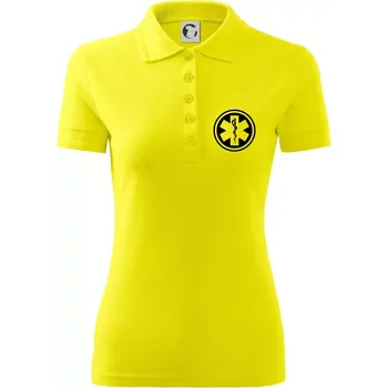 Rescue logo samostatné kulaté - Polokošile dámská Pique Polo - S ( Citrónová )