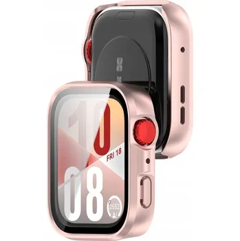 Pouzdro na mobilní telefon Pouzdro s vestavěným sklem Bizon pro Huawei Watch Fit 4, pouzdro, pouzdro