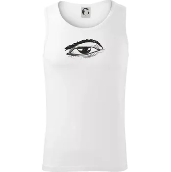Párovy motiv - oko přimhouřené - Tílko pánské Core - XL ( Bílá )