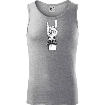 Rock ruka s náramkem - Tílko pánské Core - 2XL ( Tmavě šedý melír )