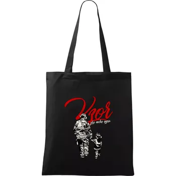 Hasič vzor pro mého syna - Taška bavlněná - 42 x 38 cm ( Černá )