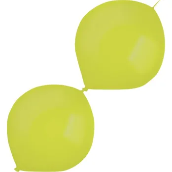 Balónek Amscan Balónky latexové spojovací dekoratérské metalické kiwi zelené 30 cm 50 ks