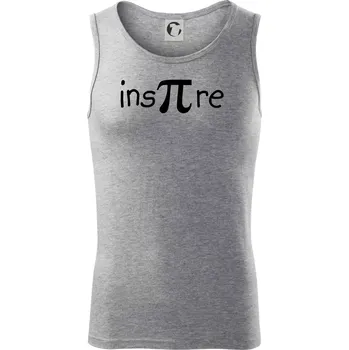 Pánská móda Inspire matematika - Tílko pánské Core - XL ( Tmavě šedý melír )