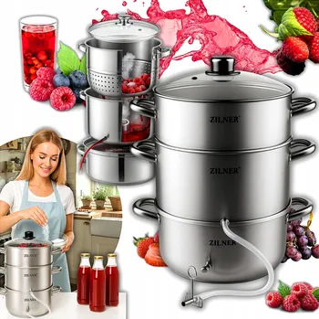 Odšťavňovač ODŠŤAVŇOVAČ Z NEREZOVÉ OCELI ZILNER 8 l STŘÍBRNÝ INDUKCE