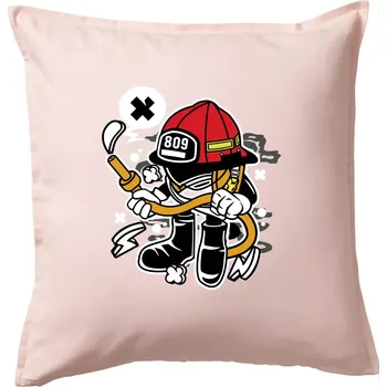 Polštář Fajrákmen - Polštář 50x50 - 50x50 - Včetně výplně ( Světle růžová )