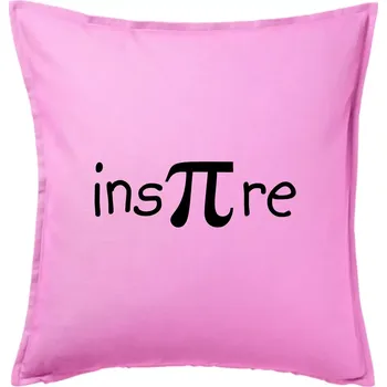 Polštář Inspire matematika - Polštář 50x50 - 50x50 - Pouze potah ( Růžová )