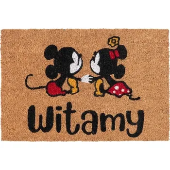 KOKOSOVÁ ROHOŽKA PŘED DVEŘE PŘÍRODNÍ 40X60 HOME myšák Mickey MODERNÍ