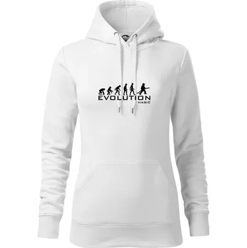 Dámská mikina Evolution Hasič - Mikina dámská Cape s kapucí - M ( Bílá )