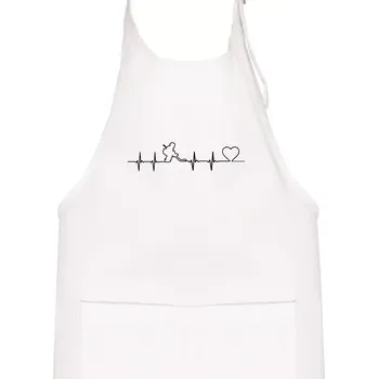 Kuchyňská zástěra Hokejový brankář EKG - Dětská zástěra na vaření - Univerzální velikost ( Bílá )