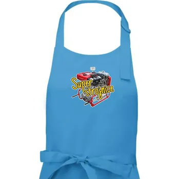 Kuchyňská zástěra Super strojnice - Dámská zástěra na vaření - Univerzální velikost ( Světlý tyrkys )