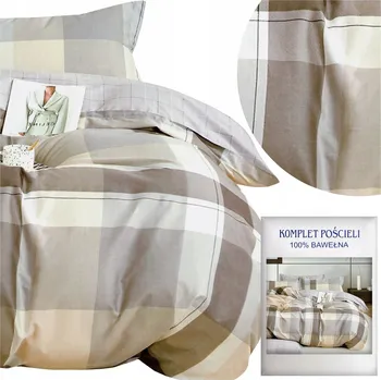 Povlečení Povlečení 160x200 3 dílů bavlněný satén AIDA komplet 2x povlak na polštář