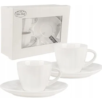 SADA 2 ŠÁLKŮ S PODŠÁLKY 100ML PORCELÁN FESTA ITALIA