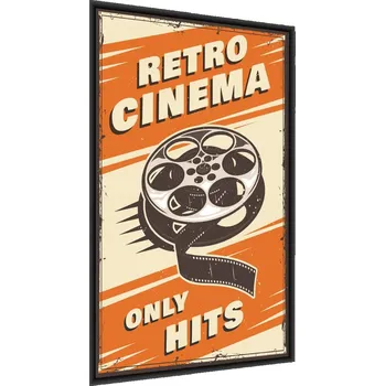 Obraz Plakát Filmová páska na zeď NÁPISY Retro 30x40 v rámu 30 x 40 cm