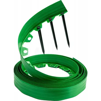 Zahradní obrubník Plast Zahradní lem 1000 cm x 6 cm zelený