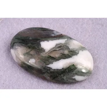 Korálek Kabošon Tree Agate č.1729 (42x26x8mm)