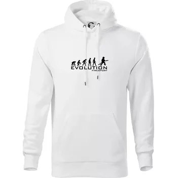 Pánská mikina Evolution Firesport - Mikina pánská Cape s kapucí - 4XL ( Bílá )
