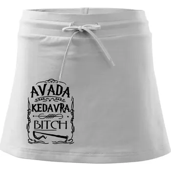 Dámská sukně Harry - Avada Kedavra - Sportovní sukně - two in one - XL ( Bílá )