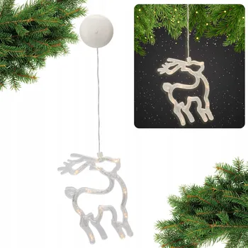 Vánoční dekorace Vánoční okenní dekorace sob s přísavkou 20 cm