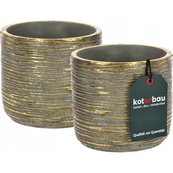 Květináč Obal Na Květináč 14 zlatá keramika