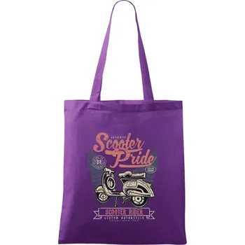Scooter Pride - Taška bavlněná - 42 x 38 cm ( Fialová )