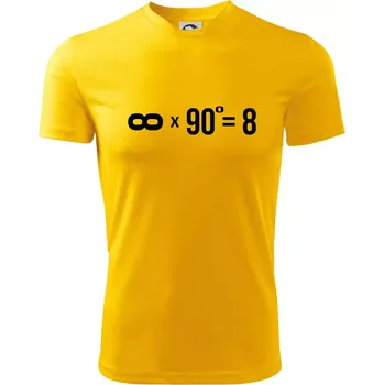 Chlapecké tričko Nekonečno matematika - Dětské triko sportovní (dresovina) - 146 cm/10 let ( Žlutá )