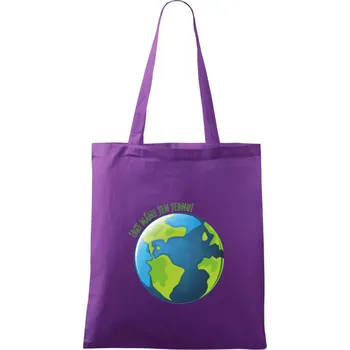 Máme fakt jen jednu - Země - Taška bavlněná - 42 x 38 cm ( Fialová )
