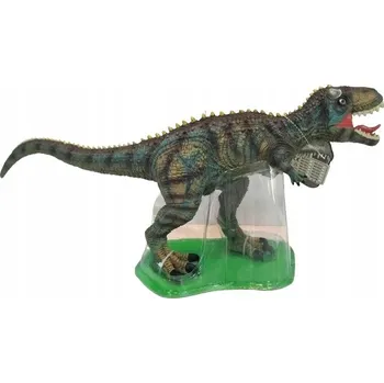 Figurka rohatého dinosaura na podstavci se zvukovými efekty