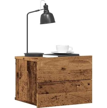 Noční stolek vidaXL Noční stolek 40 x 30 x 30 cm kompozitní dřevo [801065] Barva: Staré dřevo