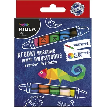 Pastelka Pastelky voskové oboustranné jumbo 8 kusů KIDEA